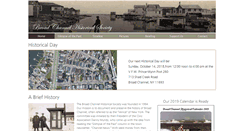 Desktop Screenshot of broadchannelhistoricalsociety.org